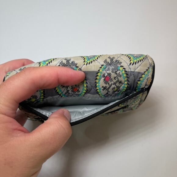 Vera Bradley Women's Paisley Stripes Print Tri-Fold Card Wallet - Picture 7 of 7